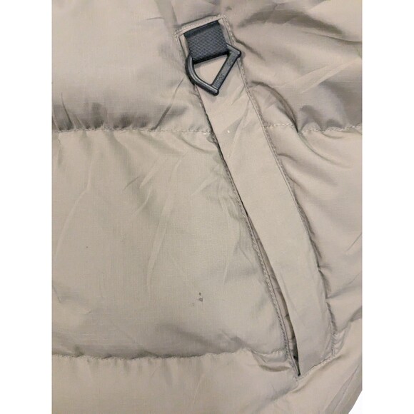 L.L. Bean Mens Jacket Coat Goose Down Vintage Sz Medium Tan and Black Gorpcore - Picture 4 of 8